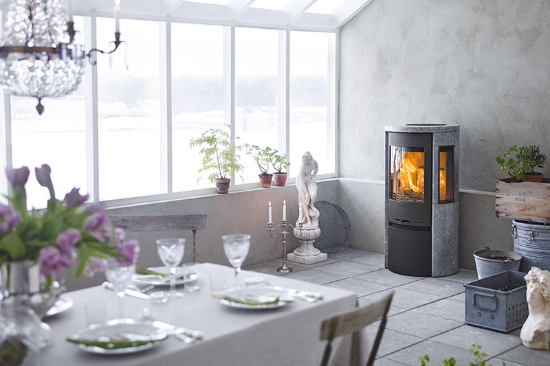 Contura Houtkachel vrijstaand 556T Speksteen Zwart