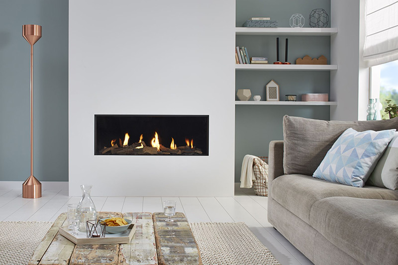 Global Gaskachel Inbouw Global 120 BF landscape
