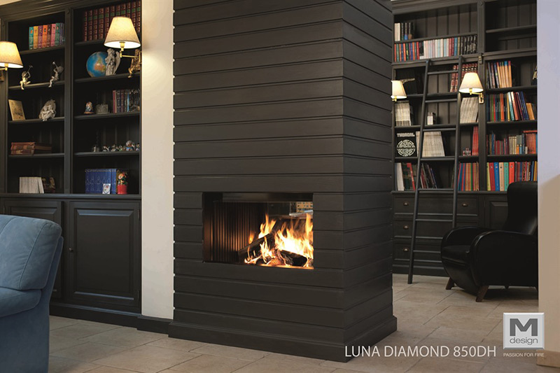 M-Design Houtkachel Inbouw Luna Diamond 850 DH